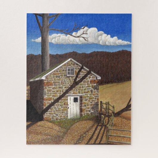 Stone Colonial Spring House Puzzle (Vertikal)