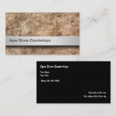 Stone Countertop Business Cards Visitenkarte (Vorne/Hinten)