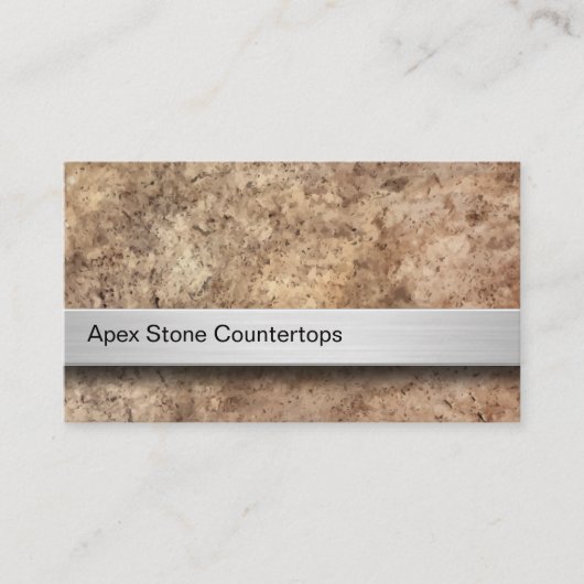 Stone Countertop Business Cards Visitenkarte (Vorderseite)