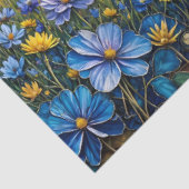 Stone Country Farmhouse in Patchwork Floral Valley Seidenpapier (Ausschnitt)