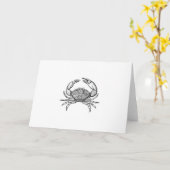 Stone Crab Logo (Line Art) Karte (Gelbe Blume)