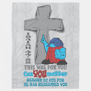 Stone Cross Cuz Matter Isaiah 44:22 T - Shirt Fleecedecke