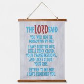 Stone Cross Cuz Matter Isaiah 44:22 Wandteppich Mit Holzrahmen (Vorderseite 2)