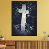 Stone Cross Foto Stretched Canvas Print Leinwanddruck (Insitu (Wohnzimmer))