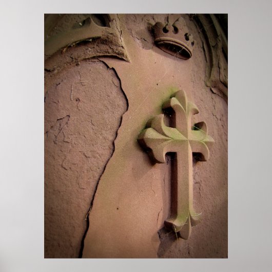 Stone Cross Gravestone Poster (Vorne)
