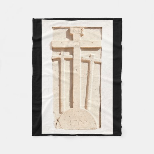 Stone Crosses Faro Vertikale Aufkleber Fleecedecke (Vorderseite)