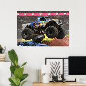Stone Crusher Monster Truck Print Poster (Heimbüro)
