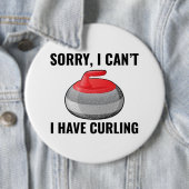 Stone Curling Winter Ice Sportler Button (Beispiel)