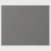 Stone Dark Earthy Gray Solid Color Geschenkpapier (Flach)