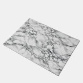 Stone Doormat Modernes Design aus weißem Marmor Fußmatte (Schrägansicht)