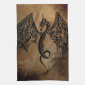 Stone Dragon Tribal Geschirrtuch (Vertikal)