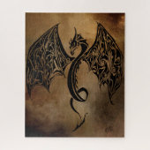 Stone Dragons Tribal Puzzle (Vertikal)