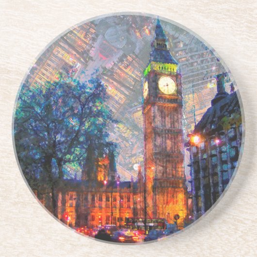 Stone Drinks Coasters Big Ben London Getränkeuntersetzer (Vorne)