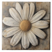 Stone-Effekt der weißen Daisy-Blume Fliese (Vorderseite)