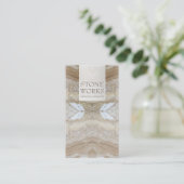 Stone Fabrication Works Luxuriöse Visitenkarte (Stehend Vorderseite)