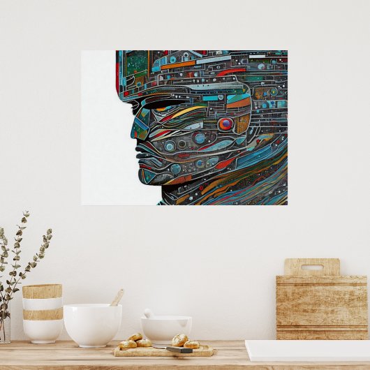 Stone Face Poster (Küche)