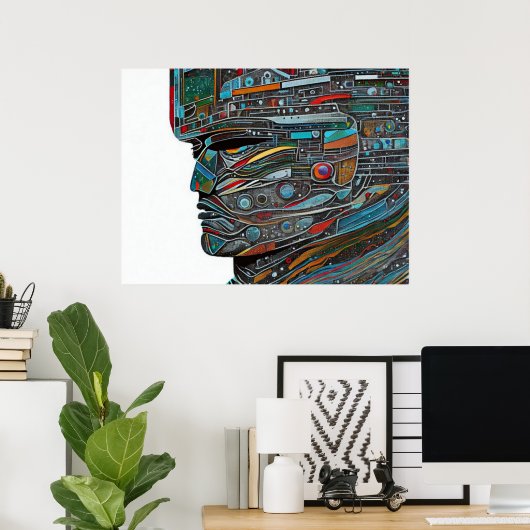 Stone Face Poster (Heimbüro)