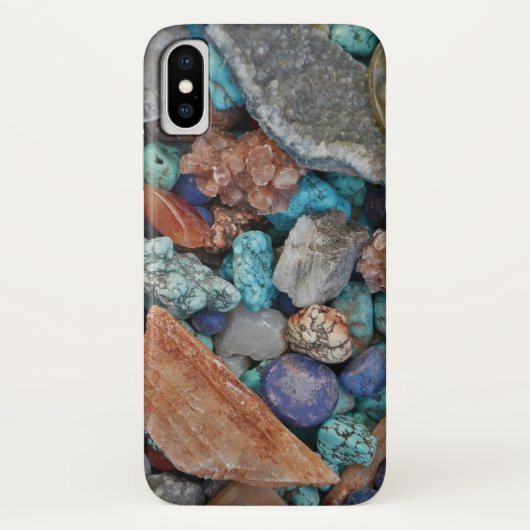 Stone Farbenfrohe Felsgesteine natürliche Beschaff Case-Mate iPhone Hülle (Rückseite)