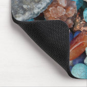 Stone Farbenfrohe Felsgesteine natürliche Beschaff Mousepad (Ecke)