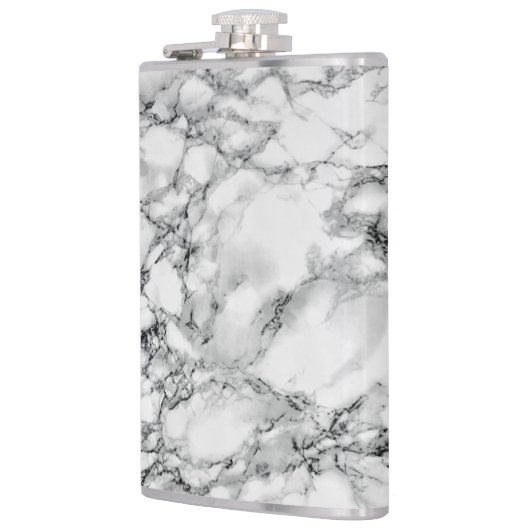 Stone Flasche aus weißem Marmor Flachmann (Links)