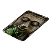 Stone Garden Statue with flower Magnet (Linke Seite)
