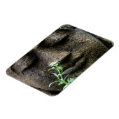 Stone Garden Statue with flower Magnet (Linke Seite)