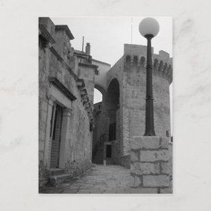 Stone Gebäude in Korcula Postkarte