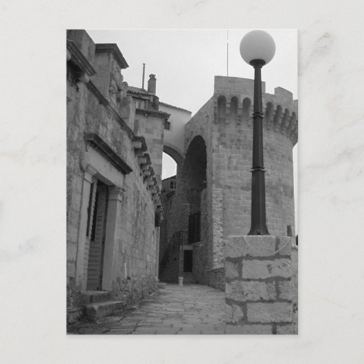 Stone Gebäude in Korcula Postkarte (Vorderseite)