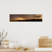 Stone Gebäude Sunset Poster (Küche)