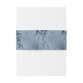 Stone Glitzer Wedding Dusty Blue ID647 Einladungsbanderole (Rückseitenbeispiel)