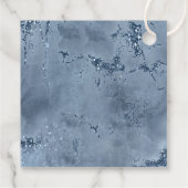 Stone Glitzer Wedding Dusty Blue ID647 Geschenkanhänger (Rückseite)