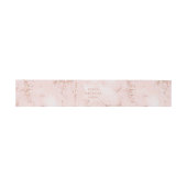 Stone Glitzer Wedding Rose Gold ID647 Einladungsbanderole (Flach)