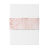 Stone Glitzer Wedding Rose Gold ID647 Einladungsbanderole (Rückseitenbeispiel)