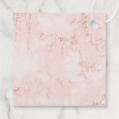 Stone Glitzer Wedding Rose Gold ID647 Geschenkanhänger (Rückseite)