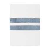 Stone Glitzer Wedding Stripe Dusty Blue ID647 Einladungsbanderole (Rückseitenbeispiel)