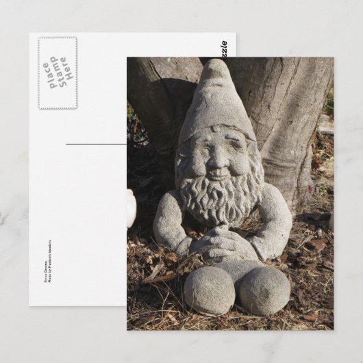 Stone Gnome Postkarte (Vorne/Hinten)