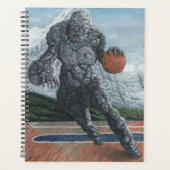 Stone Golem Playing Basketball Fantasy Art Planer (Vorderseite)