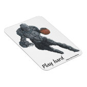 Stone Golem Playing Basketball Kühlschrank Magnet (Rechte Seite)