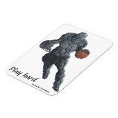 Stone Golem Playing Basketball Kühlschrank Magnet (Linke Seite)
