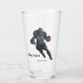 Stone Golem Spielen Basketball Fantasy Glass Cup Glas (Vorderseite)
