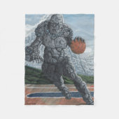 Stone Golem Spielen Basketball Fantasy Kunst, Dich Fleecedecke (Vorderseite)