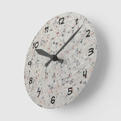 Stone Granite Look Designer Wall Uhren (Winkel)