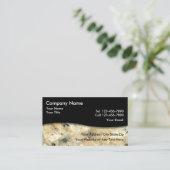 Stone Granite Simple Business Cards Visitenkarte (Stehend Vorderseite)