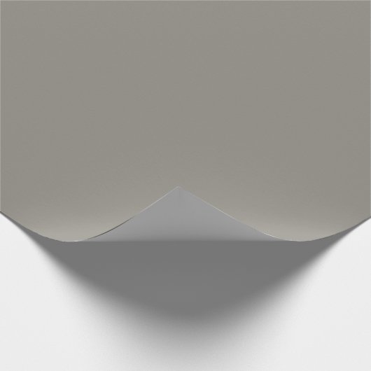 Stone Gray Matte Wrapping Paper Geschenkpapier (Ecke)