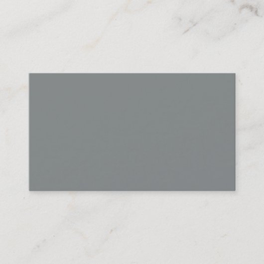 Stone Gray Personalisiert Gray Color Background Visitenkarte (Vorderseite)