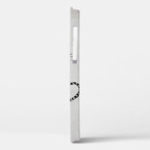 Stone Gray Ragged Evil Black Cat Case-Mate iPhone Hülle (Rückseite / Links)