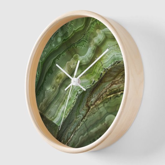 Stone Green Agate Marble Uhr (Winkel)