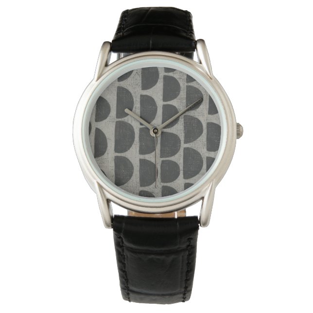 Stone - Halbkreise Armbanduhr (Vorderseite)