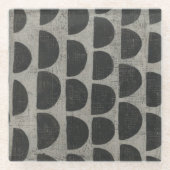 Stone - Halbkreise Glasuntersetzer (Vorderseite)