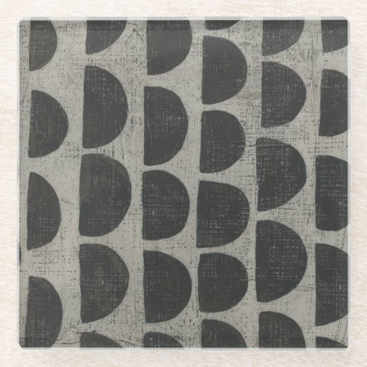 Stone - Halbkreise Glasuntersetzer (Vorderseite)